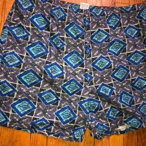 Campus Vintage Retro Color Block Men Swim Shorts XXL